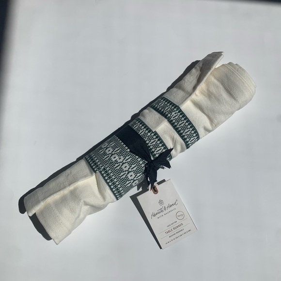 Magnolia Other - NWT Hearth & Home with Magnolia Table Runner 14” x 72”